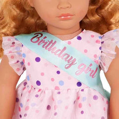 Our Generation Esmi Doll With Frilly Party Dress And Shoes - Colorland Toys