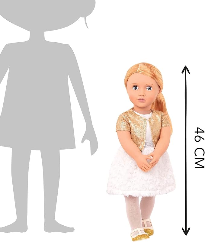 Our Generation Holiday Doll With Sequin Dress BD31717Z - Colorland Toys