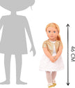 Our Generation Holiday Doll With Sequin Dress BD31717Z