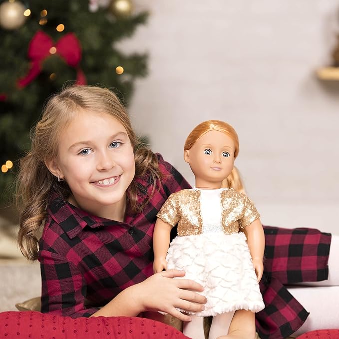 Our Generation Holiday Doll With Sequin Dress BD31717Z — image 5