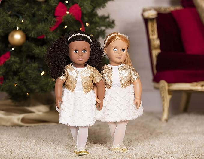 Our Generation Holiday Doll With Sequin Dress BD31717Z - Colorland Toys