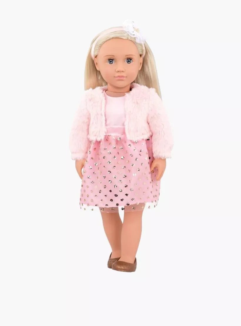 Our Generation Miranda Doll With Pink Holiday Dress - Colorland Toys