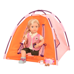 Our Generation Tent & Camping Set for 18 - inch Dolls All Night Campsite - Colorland Toys
