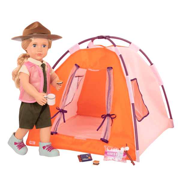 Our Generation Tent & Camping Set for 18 - inch Dolls All Night Campsite - Colorland Toys