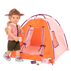 Our Generation Tent & Camping Set for 18 - inch Dolls All Night Campsite - Colorland Toys