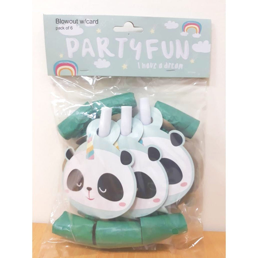 Panda Blowout with Card  6 Pcs — image 1