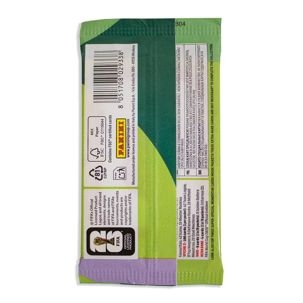 Panini FIFA World Cup 2026 Trading Card packets 9338 — image 2