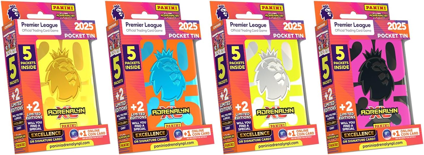 Panini Premier League 2024/25 Adrenalyn XL Pocket Tin - Colorland Toys
