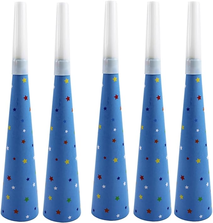 Paper Horn Happy Birthday 7.5 - Inch 6 - Pcs 0828006 - Colorland Toys