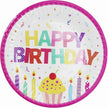 Paper Plate 300-Gsm Happy Birthday 9-Inch 6-Pcs 0835012