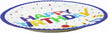 Paper Plate 300-Gsm Happy Birthday 9-Inch 6-Pcs 0835014