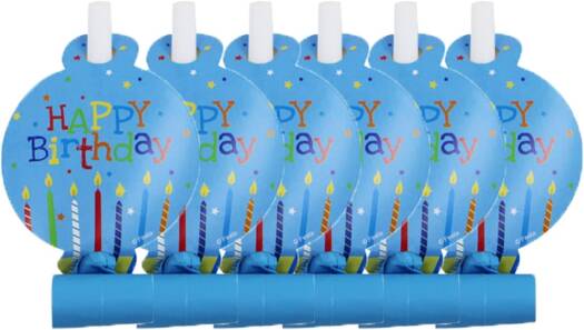 Party Blowout With Card 6 - Pcs 0829003 - Colorland Toys