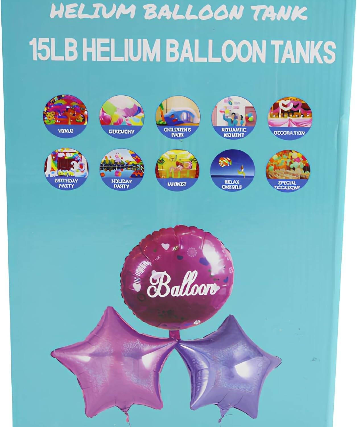 Party Fun Helium Balloon Tanks 15LB 0868970 - Colorland Toys