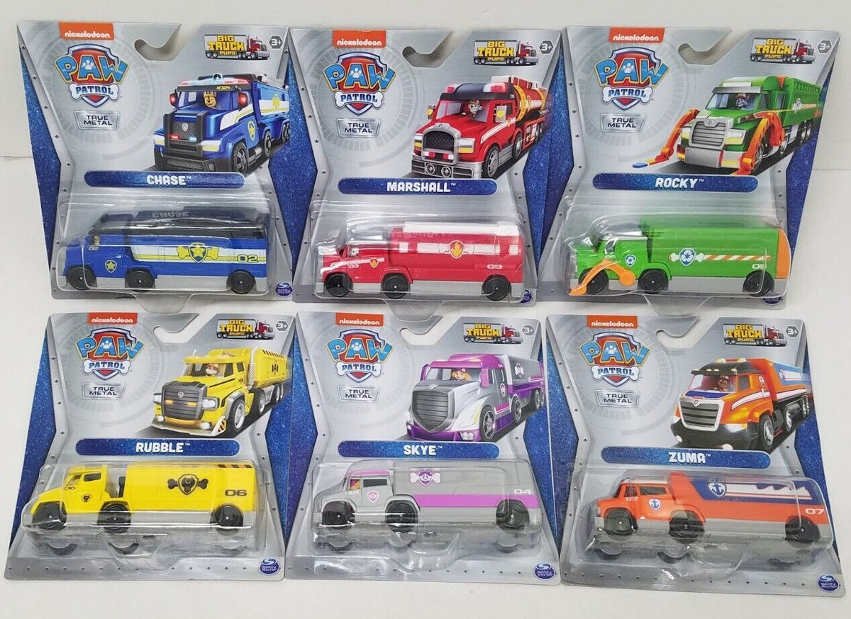 Paw Patrol 1 Piece Die - Cast Truck Scale 1:55 Vehicle Asst 6065775 - Style May Vary - Colorland Toys