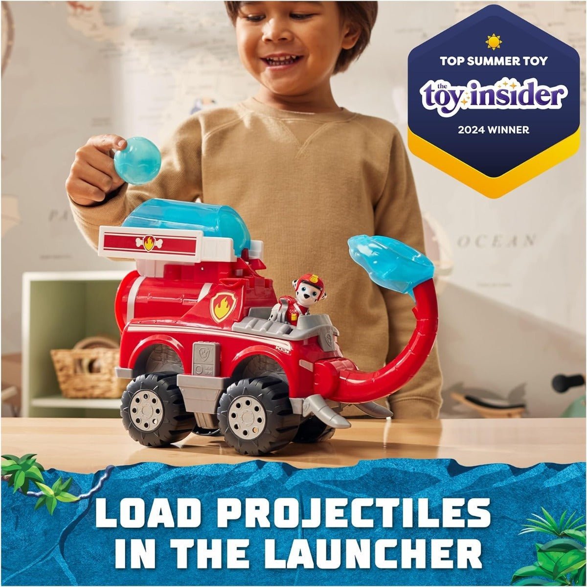 Paw Patrol Jungle Marshall's Load N Launch Fire Truck 6068023 - Colorland Toys