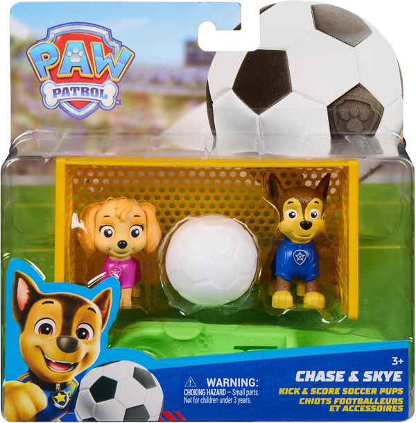 Paw Patrol Kick and Score Football Fig Pups Chase & Skye 6076591