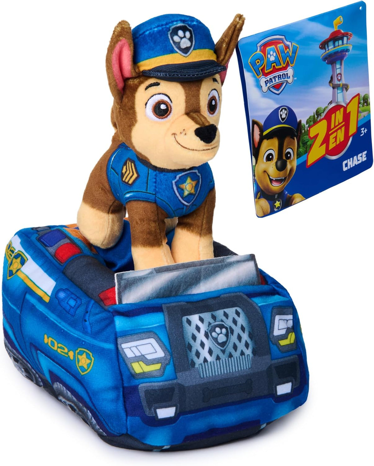 PAW Patrol Plush Hero in Vehicle: Chase – 2-in-1 Set — image 9
