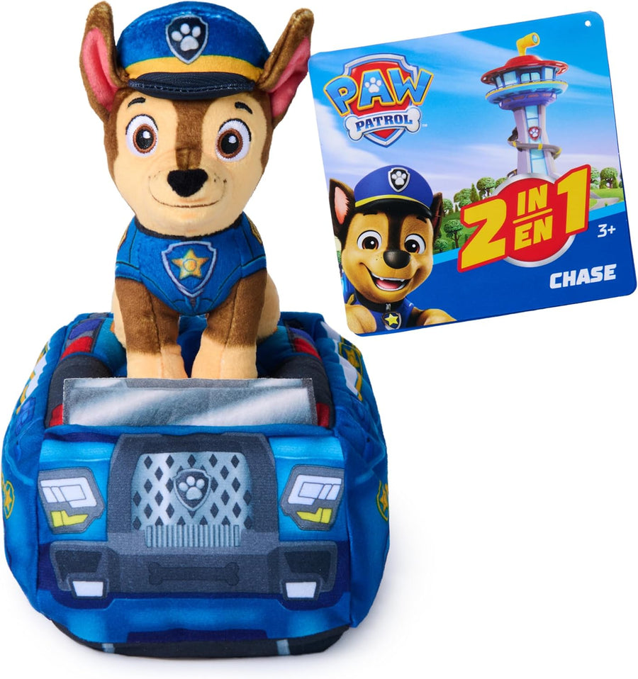 PAW Patrol Plush Hero in Vehicle: Chase – 2-in-1 Set — image 1