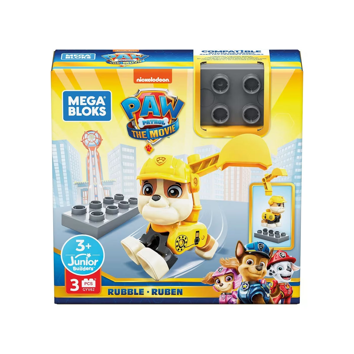 Mega Bloks Paw Patrol The Movie Rubble GYV62/GYH89 — image 1