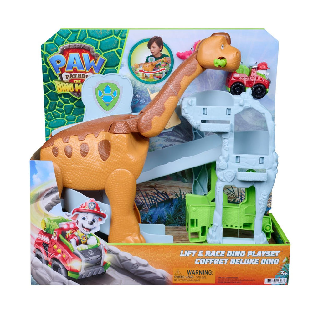 PAW Patrol: The Dino Movie, Dino Pup Squad Lift & Race Playset - Colorland Toys