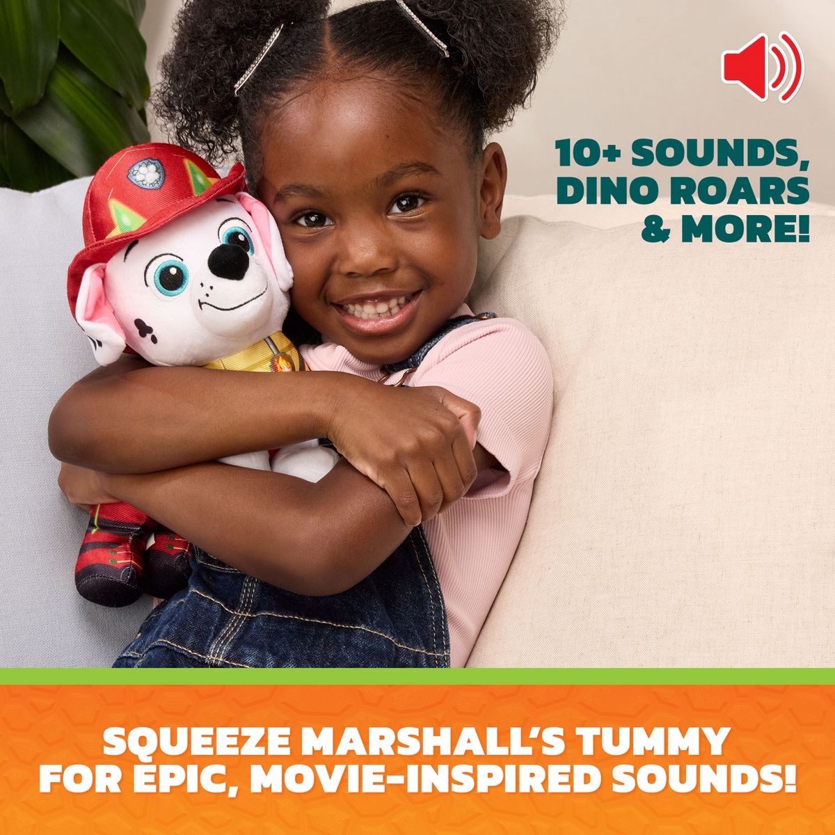 PAW Patrol: The Dino Movie, Marshall Dino Rescue 10" Plush — image 3
