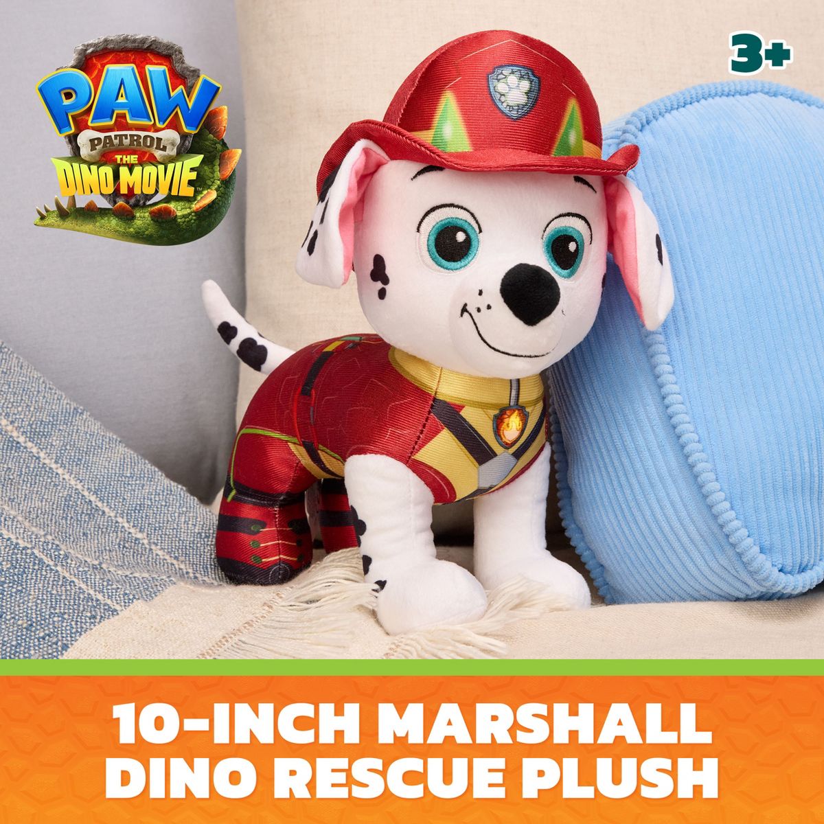 PAW Patrol: The Dino Movie, Marshall Dino Rescue 10" Plush — image 2