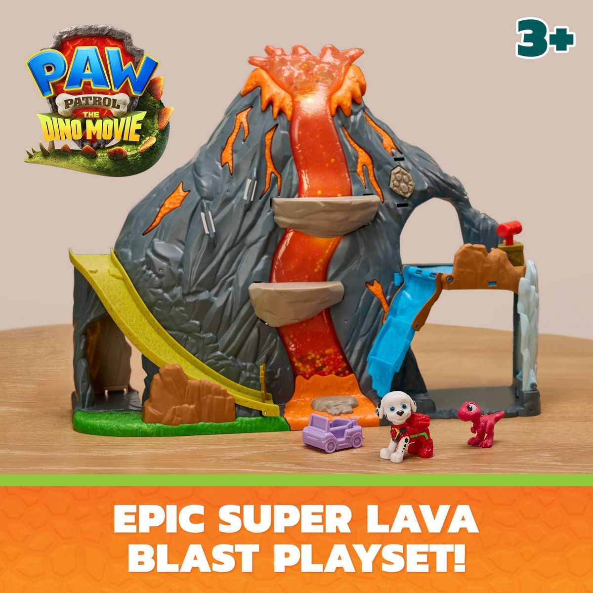 PAW Patrol: The Dino Movie, Super Lava Blast Volcano Playset — image 2