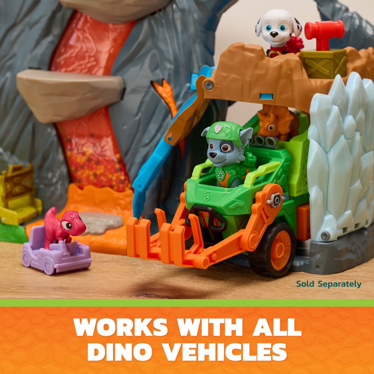 PAW Patrol: The Dino Movie, Super Lava Blast Volcano Playset — image 5