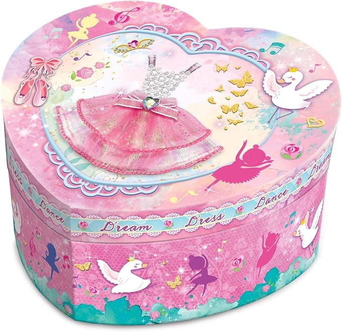 Pecoware Heart ShapeMusical Jewellry Box 130DD - Colorland Toys