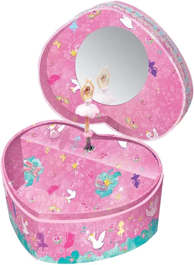 Pecoware Heart ShapeMusical Jewellry Box 130DD - Colorland Toys