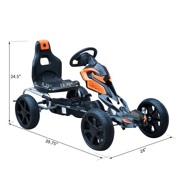 Pedal Car Black LB - 4500 - Colorland Toys