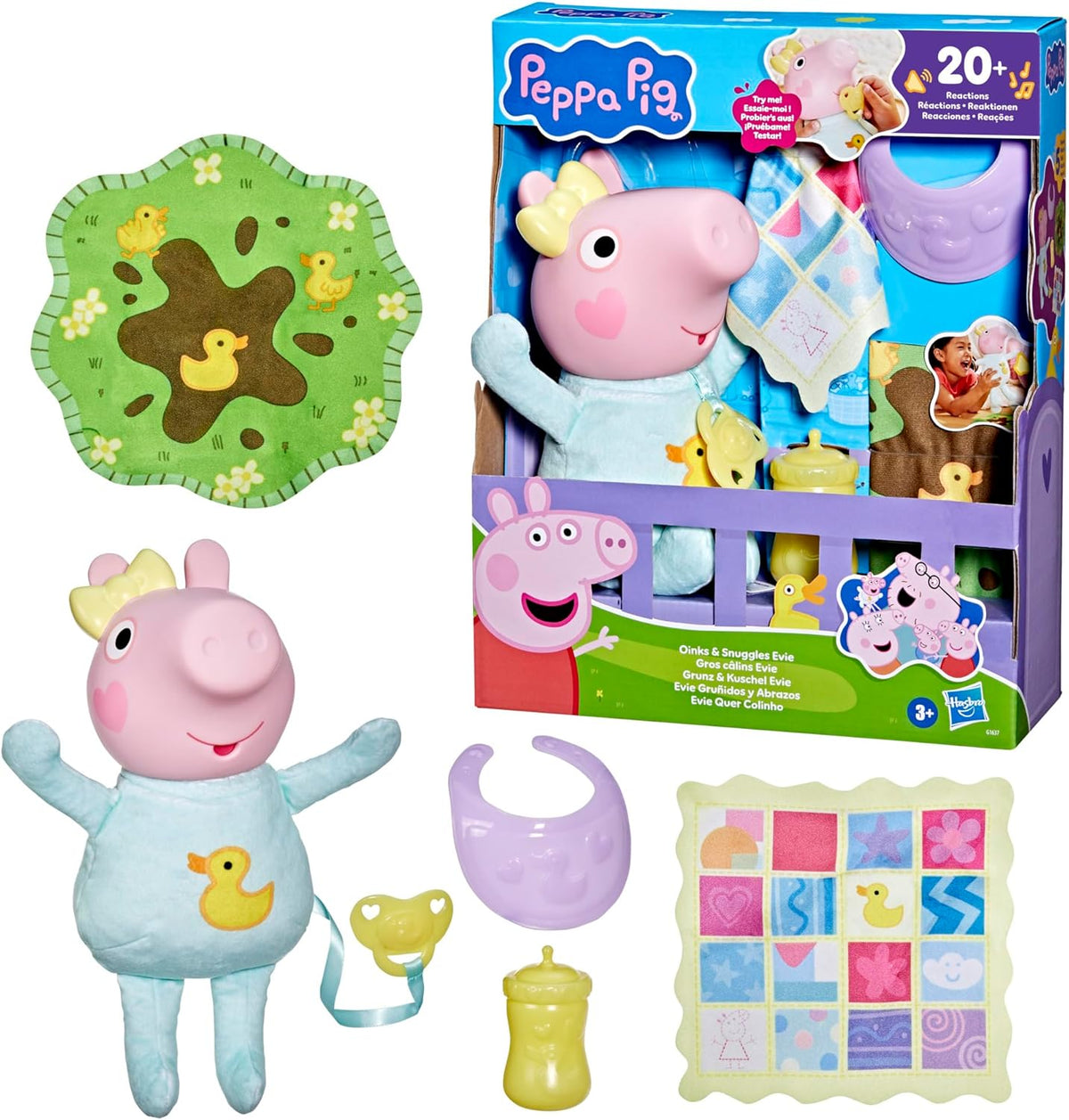 Peppa Pig Oinks and Snuggles Evie Interactive Baby Doll G1637 — image 4
