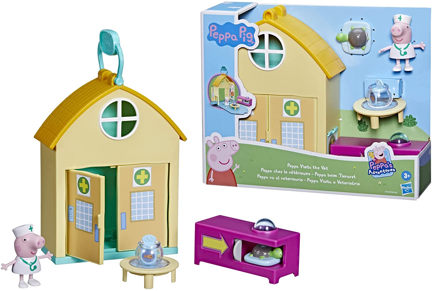 Peppa Pig Peppa's Adventures Peppa Visits the Vet Fun Playset F3757 - Colorland Toys