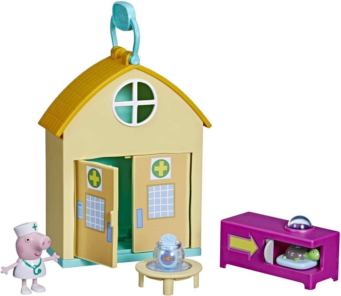 Peppa Pig Peppa's Adventures Peppa Visits the Vet Fun Playset F3757 - Colorland Toys
