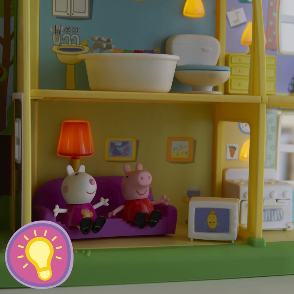 Peppa Pig Peppa's Playtime To Bedtime House Playset F2188 - Colorland Toys