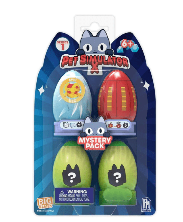 Pet Simulator X Mystery Pets 4 - Pack 3inch CB1802 - Colorland Toys