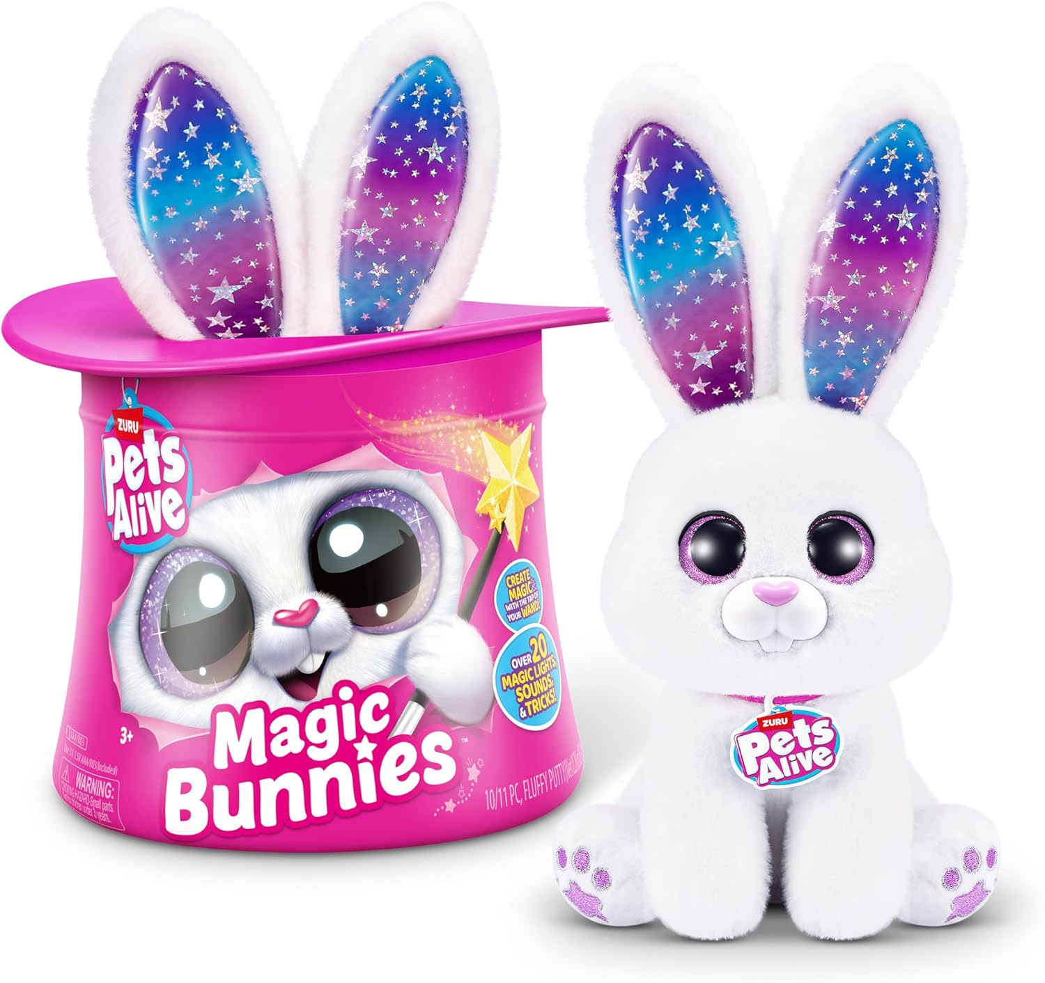 Pets Alive Magic Bunny Surprise Candy Robotic Bunny White 9549B - Colorland Toys