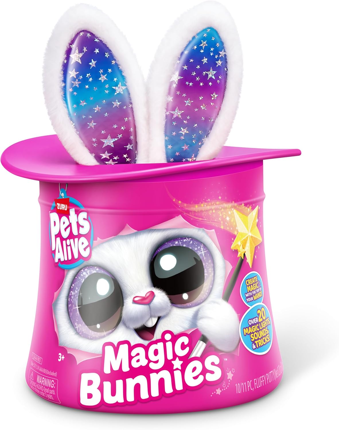 Pets Alive Magic Bunny Surprise Candy Robotic Bunny White 9549B - Colorland Toys