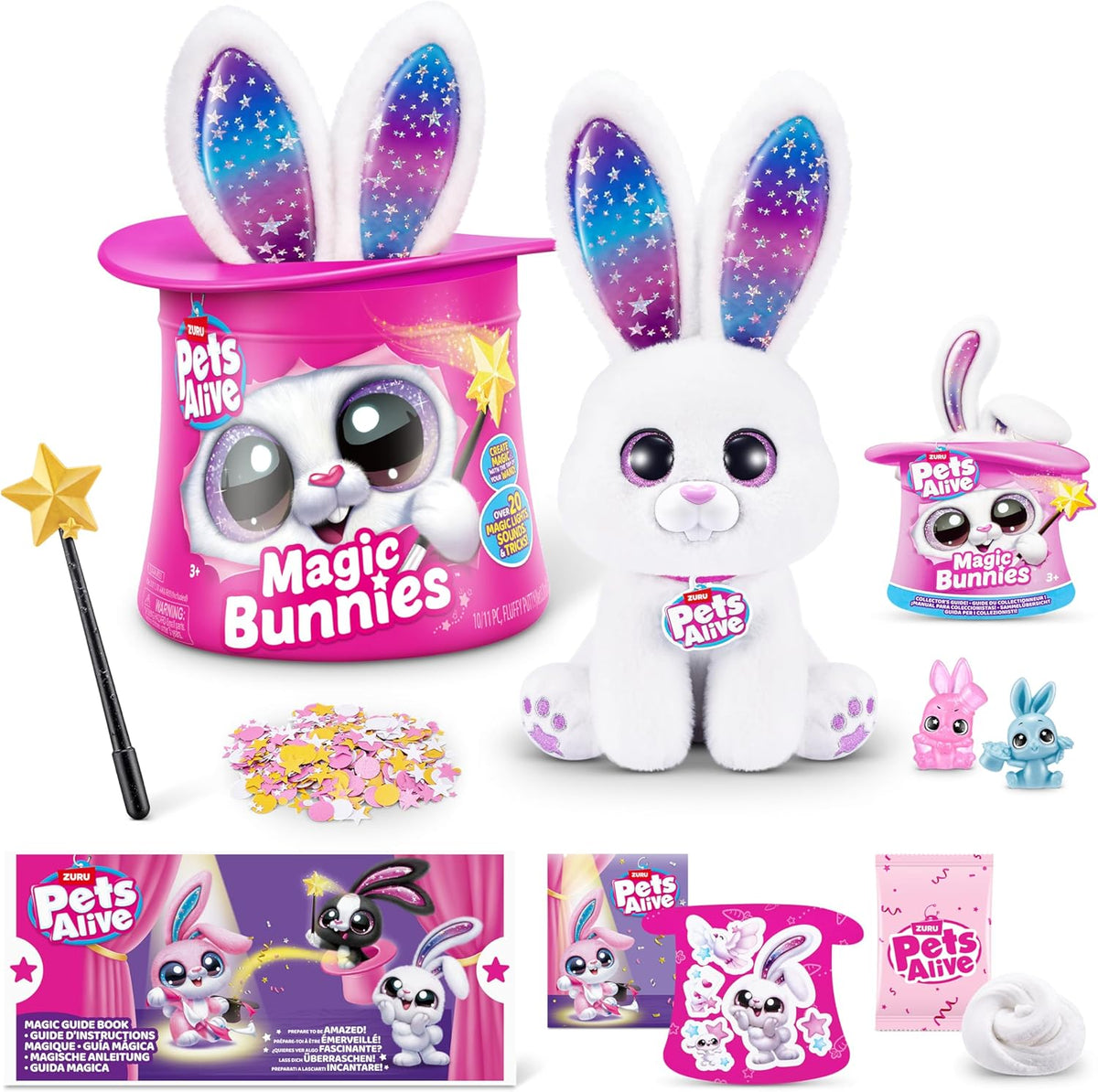 Pets Alive Magic Bunny Surprise Candy Robotic Bunny White 9549B - Colorland Toys