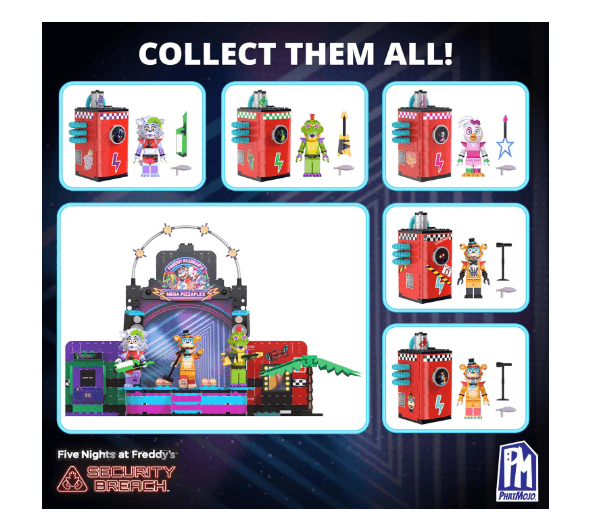 Phatmojo FNAF Single Buildable Shattered Freddy CS1306 - Colorland Toys