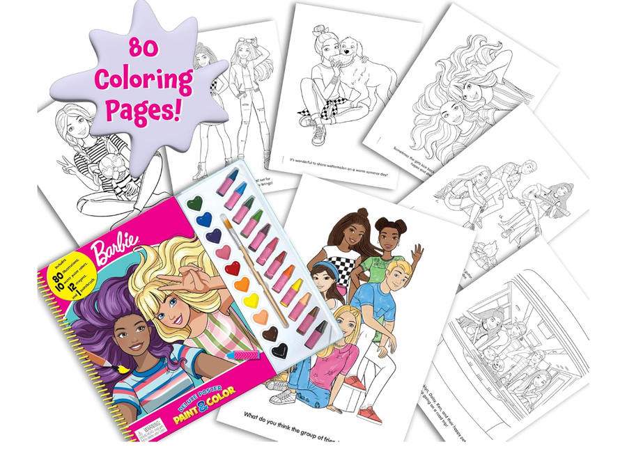 Phidal Barbie Deluxe Poster Paint and Color 2764354754 — image 2