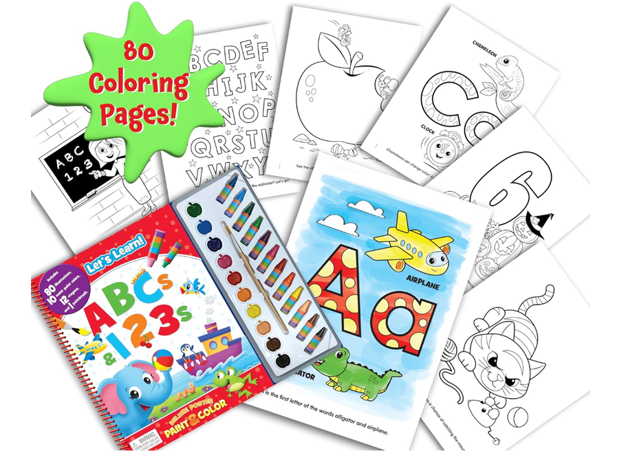 Phidal Preschool ABC/123 Deluxe Poster Paint and Color 2764354762 — image 2