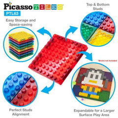 Picasso Magnetic Bricks & Tiles 63 - Pcs PTL63 - Colorland Toys