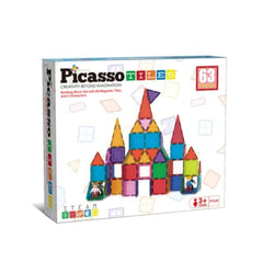 Picasso Magnetic Bricks & Tiles 63 - Pcs PTL63 - Colorland Toys