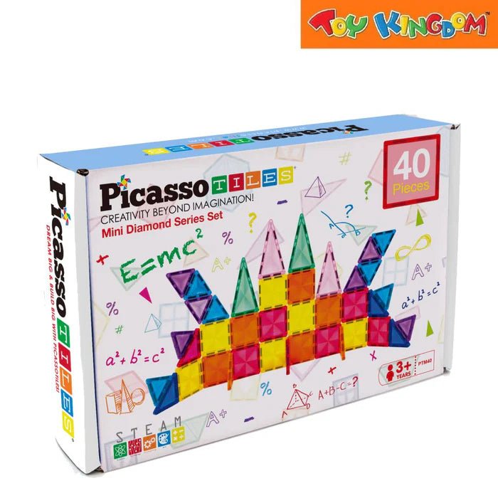 Picasso Magnetic Building Blocks Mini Diamond Series-Building 40-Pcs PTM40 — image 1