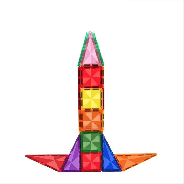 Picasso Magnetic Building Blocks Mini Diamond Series - Rocket 30 - Pcs PTM30 - Colorland Toys
