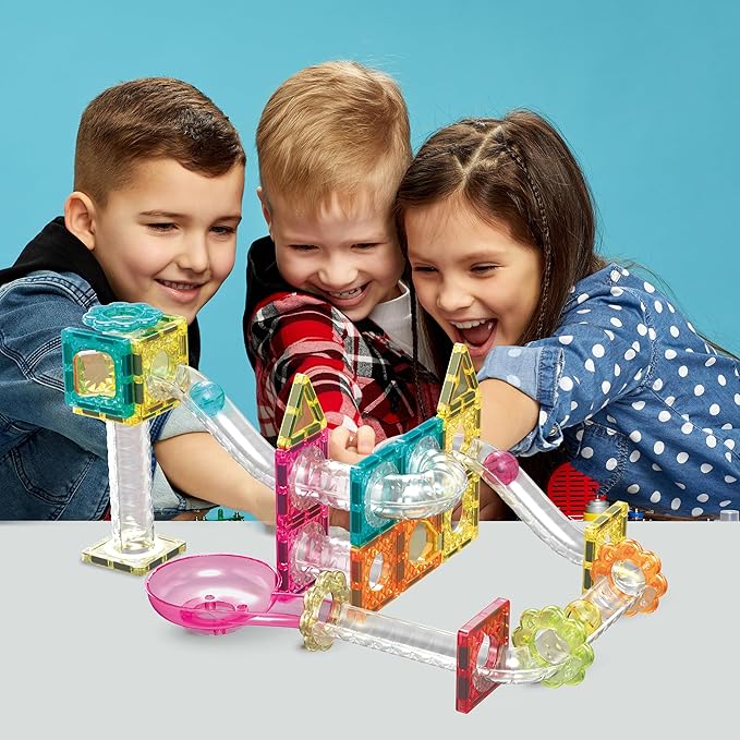 Picasso Magnetic Building Blocks Mini Diamond Series - Run Track 45 - Pcs PTMG45 - Colorland Toys