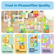 Picasso Magnetic Building Blocks Mini Diamond Series-Run Track 60-Pcs PTMG60