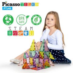 Picasso Magnetic Pastel Glitter 48 - Pcs PTJ48 - Colorland Toys