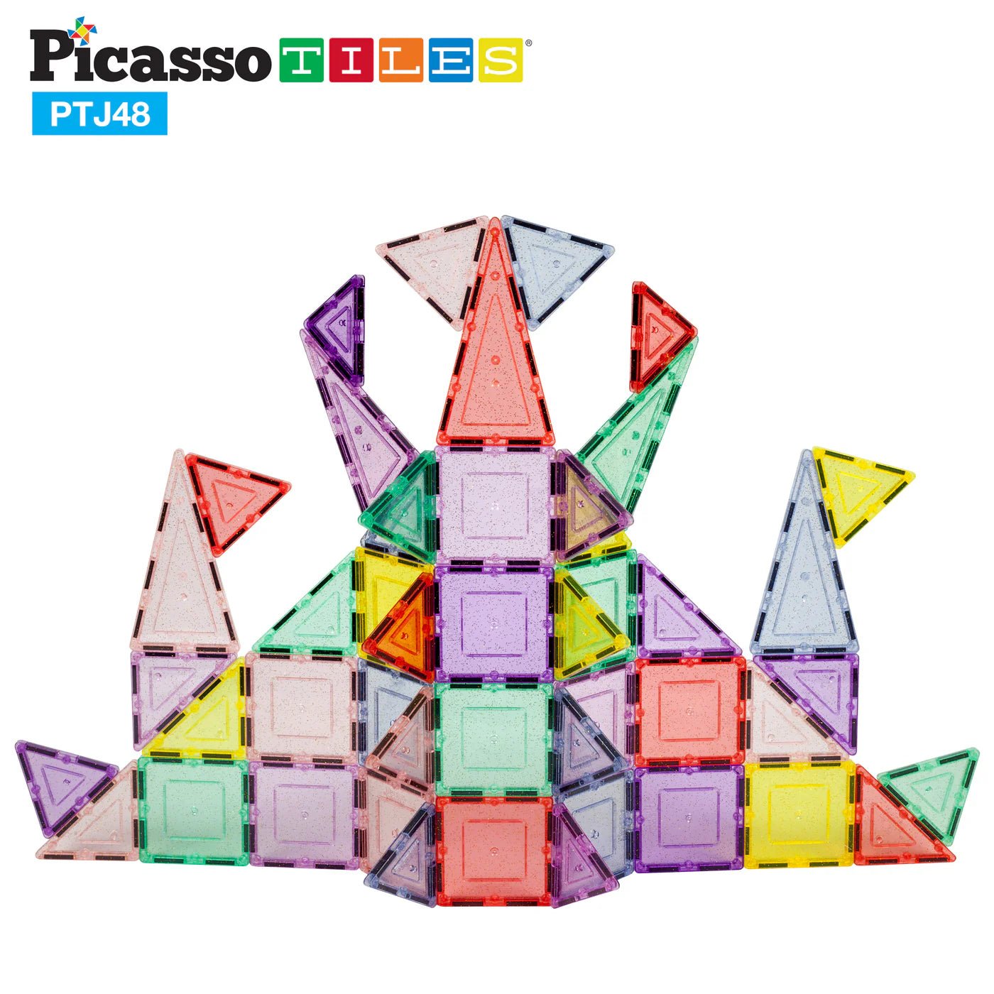Picasso Magnetic Pastel Glitter 48 - Pcs PTJ48 - Colorland Toys